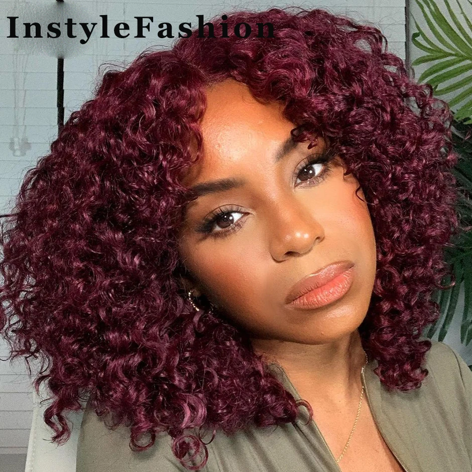 

Bug Curly Bob Wigs for Women Synthetic Kinky Curly Short Bob Wig Curly Ginger Hair Daily Use Cosplay 12 14 16inch