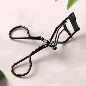 Silver Black Eyelashes Curler Stainless Steel Tweezer Curling Eye Lashes Clip Curling Eyelashes Cosmetic Beauty Makeup Tools