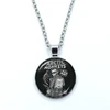 Fashion Creative Design Cartoon Arctic Monkeys Necklace Glass Cabochon Pendant Fashion Statement Crystal Necklace Wholesale 4