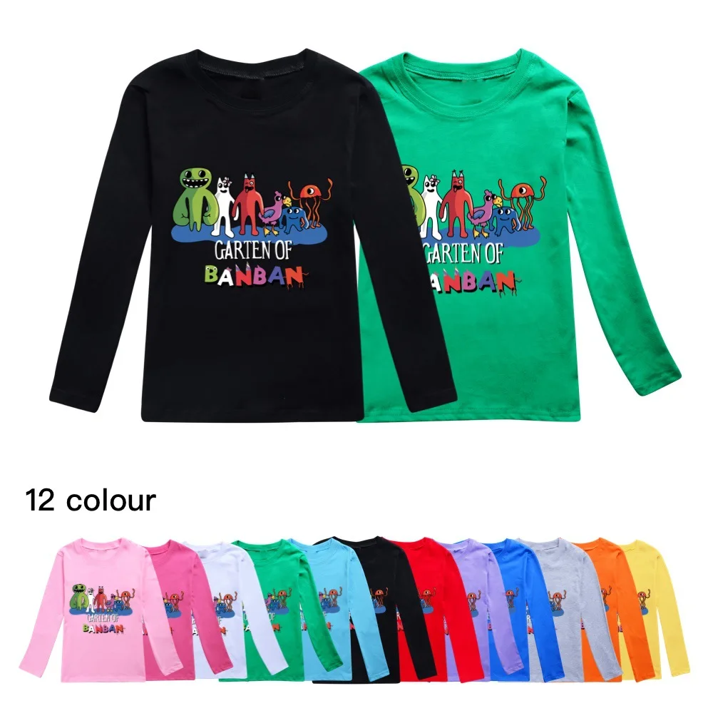 

Hot New Game Garten of BanBan Kids T-shirt Banban Garden Print T Shirt Cartoon Children Birthday Gift for Girls Kids Boys