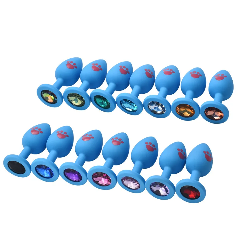 Plug anal en silicone forme patte de chat avec bijou_voghion.com