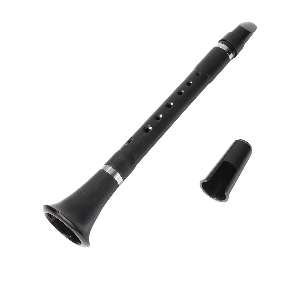 Mini Bb B Flat Clarinet Lightweight Pocket Clarionet Woodwind Instrument with Carrying Bags for Beginners Practice
