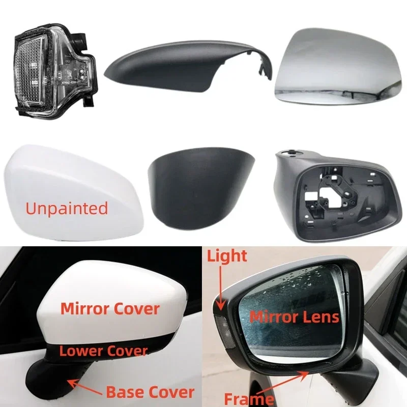 

Car Side Rearview Mirror Lower Base Cover Turn Signal Light Heated Lens Housing Frame For Mazda CX-5 CX5 2012 2013 2014