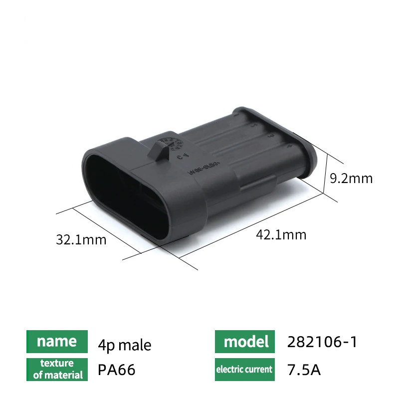 5Pin Waterproof AMP Auto Connector 18AWG M/F 1.5mm Term Quick Disconnect for Car Truck VehicleDJ7051-1.5-11/21 282089-1/282107-1 T&I Online Store
