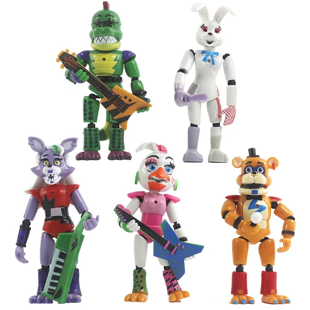 A Set Fnaf Anime Figure Toys Kawaii Anime Game Five Nights At Freddy's  Animal Bear Foxy Ribbit Model Cute Kids Birthday Gifts - Action Figures -  AliExpress