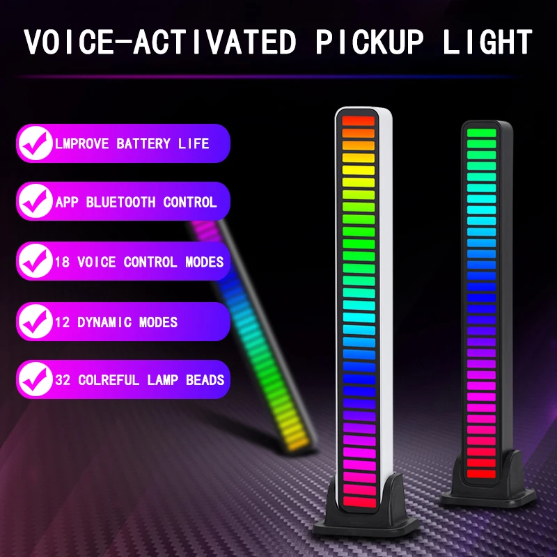 

LED Car Ambient Light Music Control Rechargeable APP Bluetooth Control RGB Auto Interior Decorative Atmosphere Light