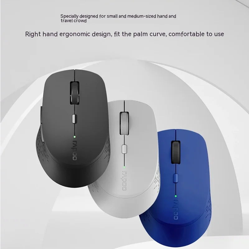 Rapoo Mx280 Wireless Bluetooth Mute Mouse Ergonomia 1600Dpi Office Game Mac Desktop Laptop Mouse Per Inviare Amici Regalo Di Natale