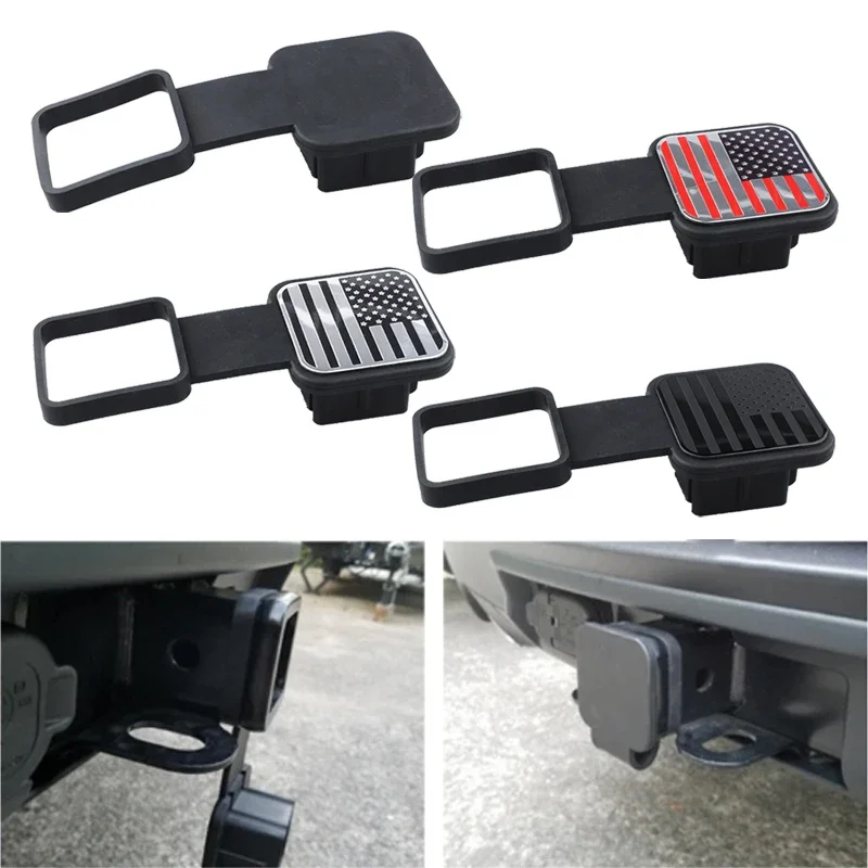 Trailer Hitch Cover Plug Rubber Tow Plug Tube Cap Protector for Mercedes Toyota Jeep Ford Chevrolet RAM Dodge