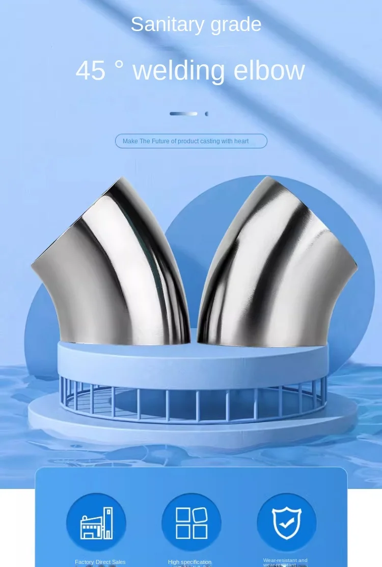 304 Stainless Steel Elbow Exhaust Pipe Fittings
