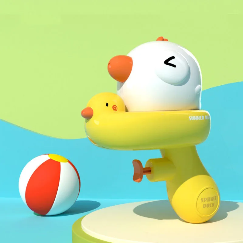 Summer Cartoon Cute Toy Water Gun Yellow Duck Dinosaur Dolphin Outdoor Water Battle Beach Swimming Pool Toys A Gift for Children