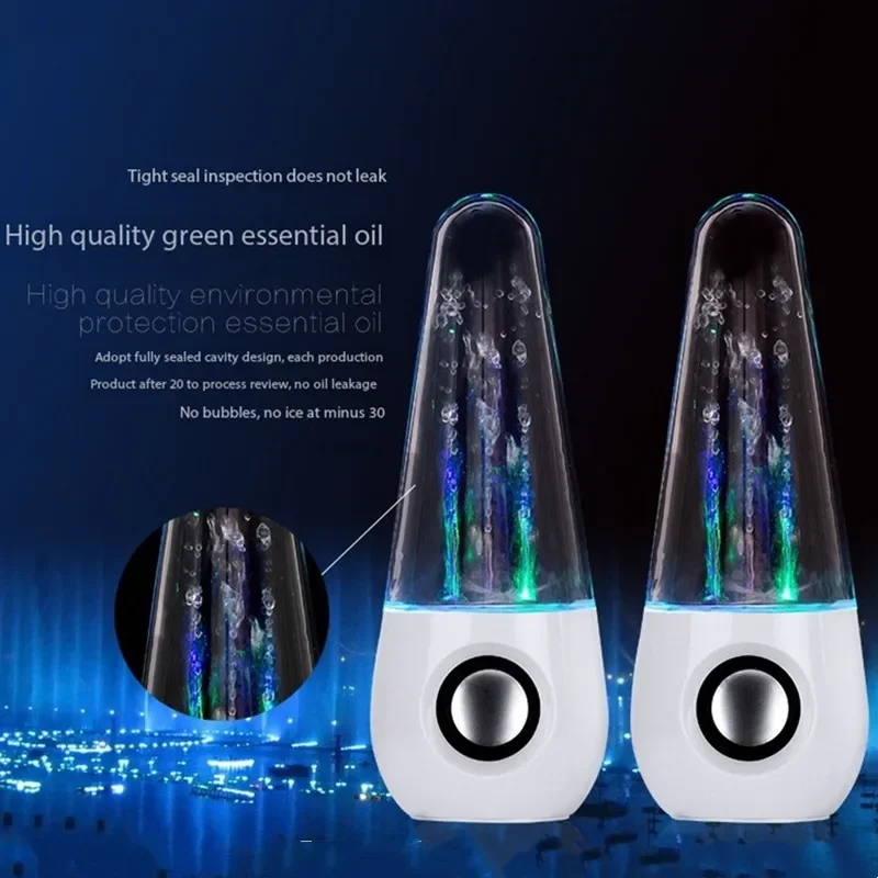 LED 라이트 워터 댄싱 스피커 알타보즈 스피커 파를란테스 하이파이 3D 서라운드 서브우퍼 스테레오 컴퓨터 음악 플레이어 지원