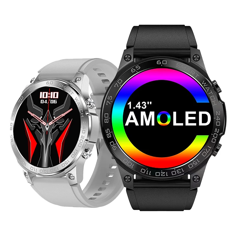 Смарт-часы AMOLED, 400 мАч, GPS, Bluetooth, водостойкие, IP68