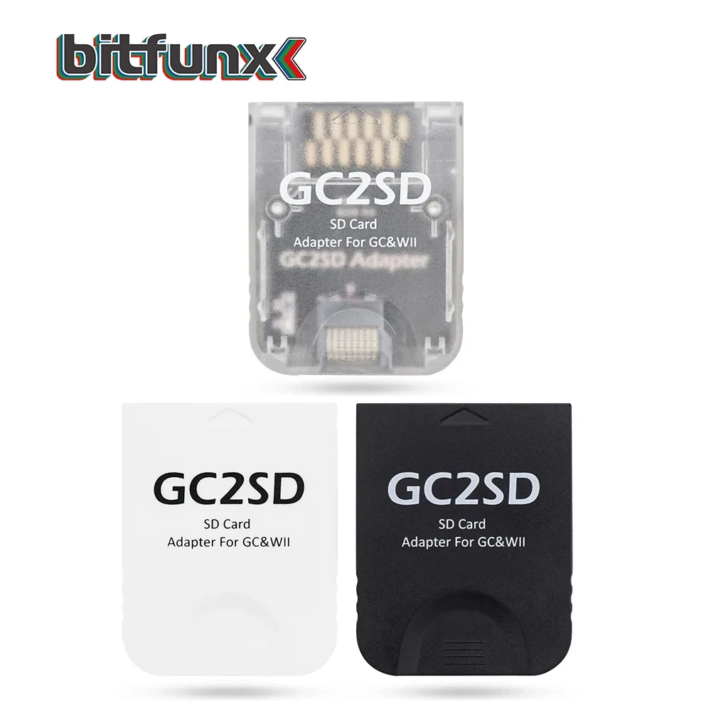 Bitfunx Gc2Sd Adattatore Per Scheda Micro Sd Memoria Adattatore Per Scheda Tf Swisss Per Console Nintendo Gamecube/Wii
