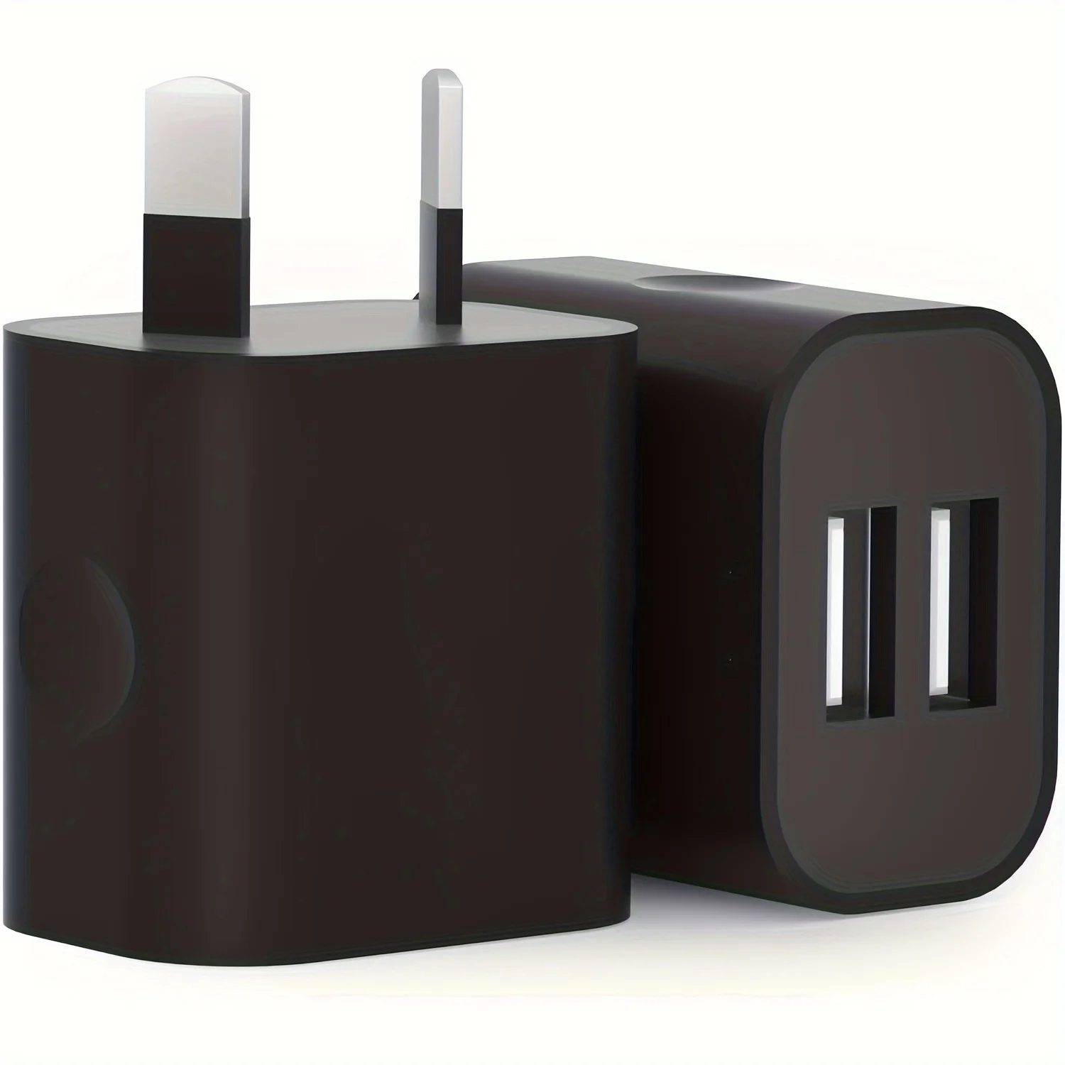 Dual USB Wall Charger, 2-Port 5V/2.1A, Black