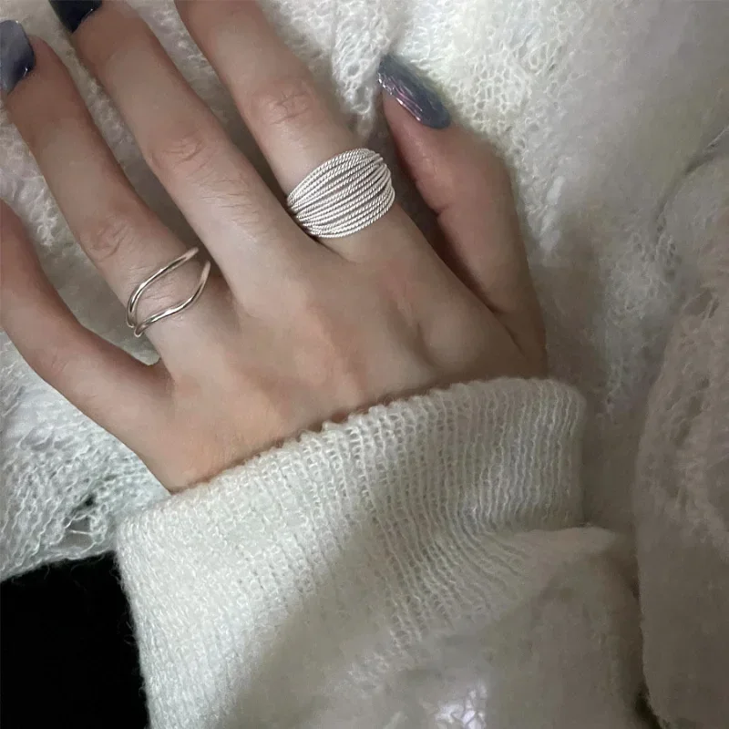 2025 Moda Stile Creativo Argento Unico Artificiale Gioielli da Donna, Anello Regolabile per Telefono Retro, Regalo di Compleanno, Gioielli di Moda_voghion.com