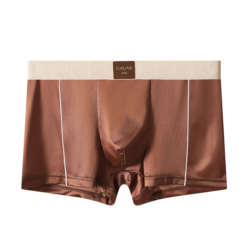 Boxers hombre Ice silk calzoncillos hombre plus size underwear for