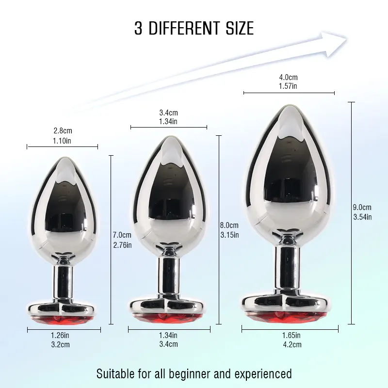 Anale Plug Seksspeeltjes Kristal Hart Glad Staal Annal Extreme Butt Buttplug voor Vrouw Prostaat Massager Stimulator Volwassene_voghion.com