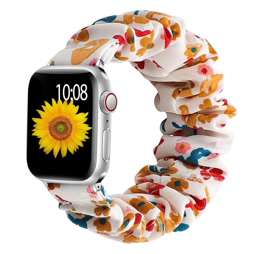 Leopard Print Elastic Nylon Watch Strap Bracelet
