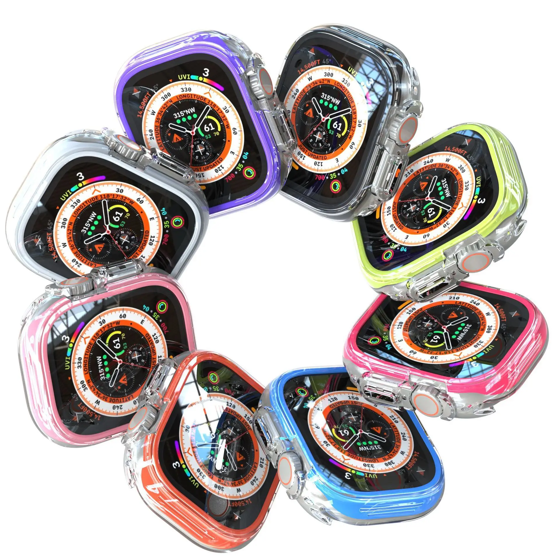 Durable Protective Case for Apple Watch with Screen Protection