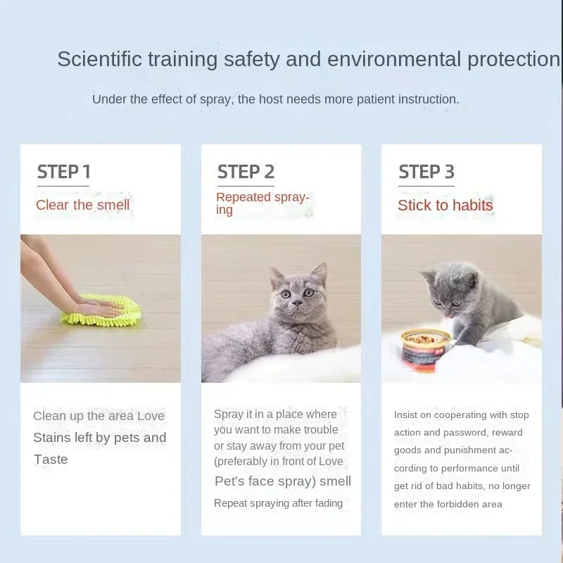Area Proibita Spray 120ml Previene i gatti da preparare a letto e tirare l'urina spray per urina anti-cane induttore per toilette per cani da interno - immagine 5