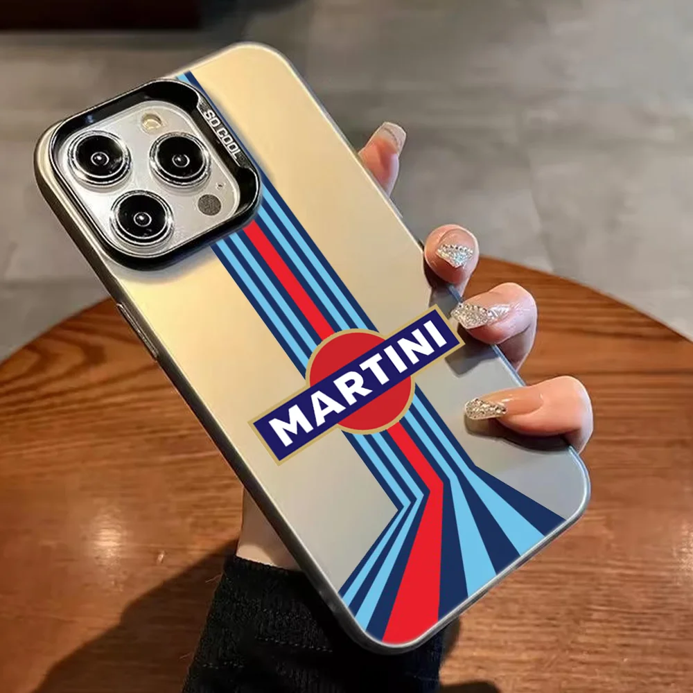 Sleek Silver Silicone Laser Soft Phone Case by M-Martini R-Racing