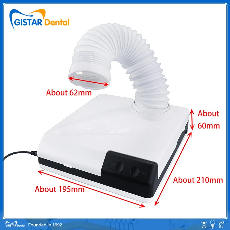 GISTAR Dust Collector Extractor Dental Vacuum Cleaner Dental Lab Equipment 60W Dust Suction