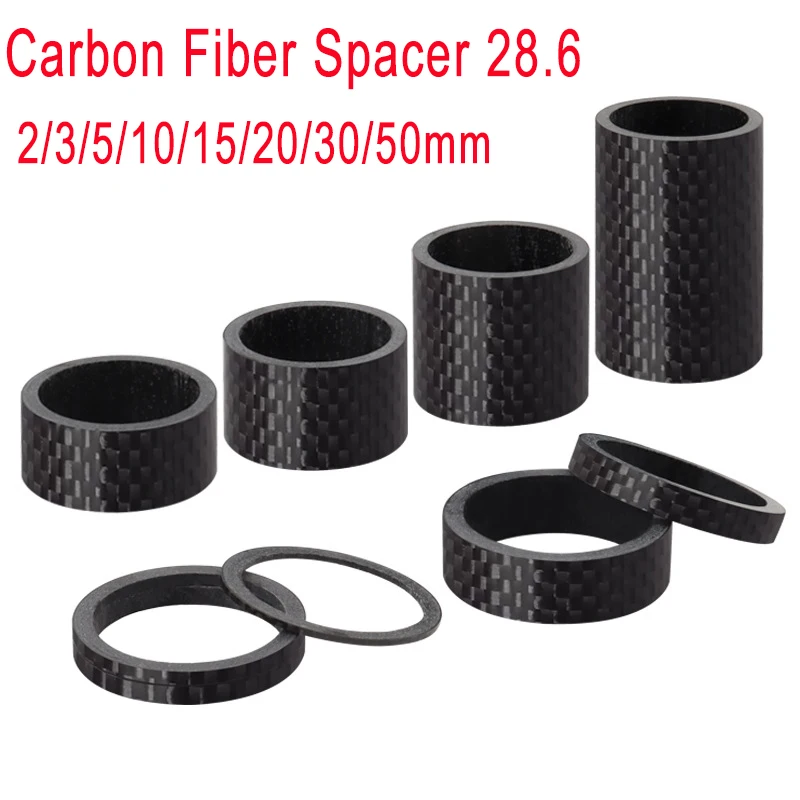 Autre pièce détachée vélo Atoo Entretoise ahead-set 11/8 20mm carbone 28.6 mm ext