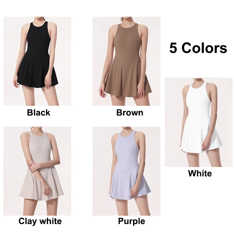 女性のカジュアルなヨガドレス,スポーツとアウトドアの服,ジム