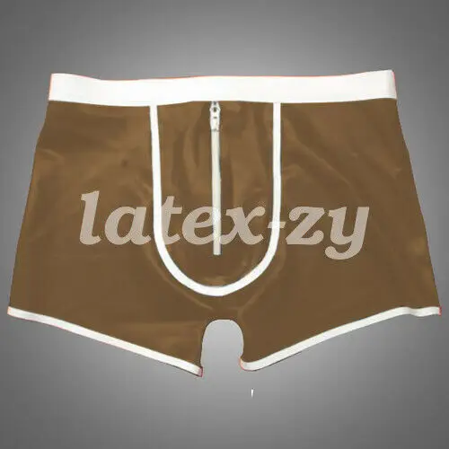 100% latex rubber handsome shorts boxer with hip , size S-XXL