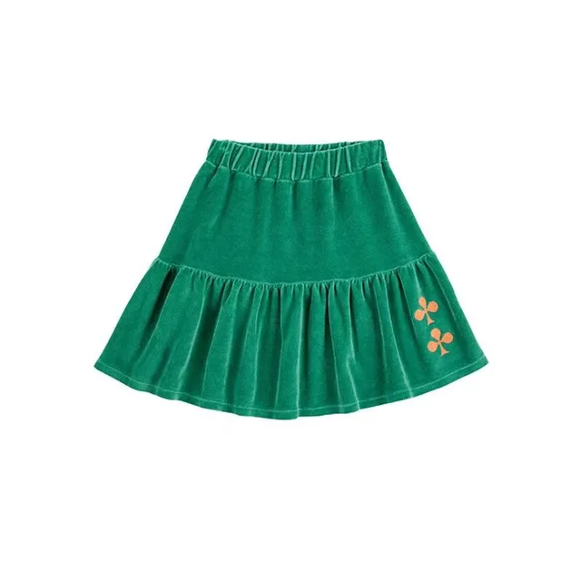 Fashion Girls Dress 2025 Autumn Winter Long Sleeve Fashion Dresses Printed Kids Skirts Series Outfit Clothing 6