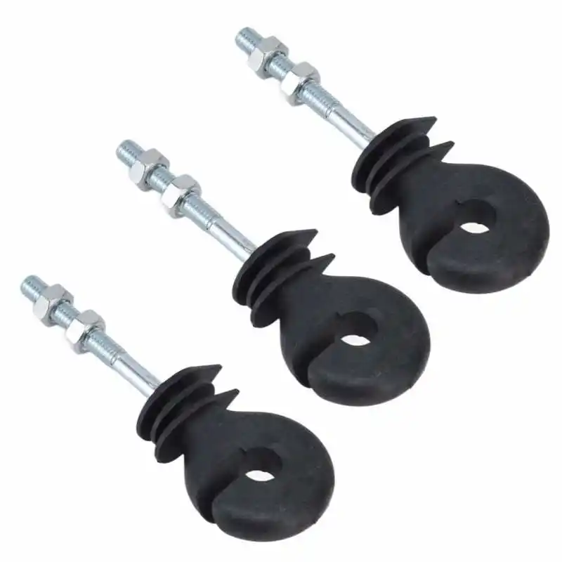 Isolant de clôture électrique en acier galvanisé et polypropylène