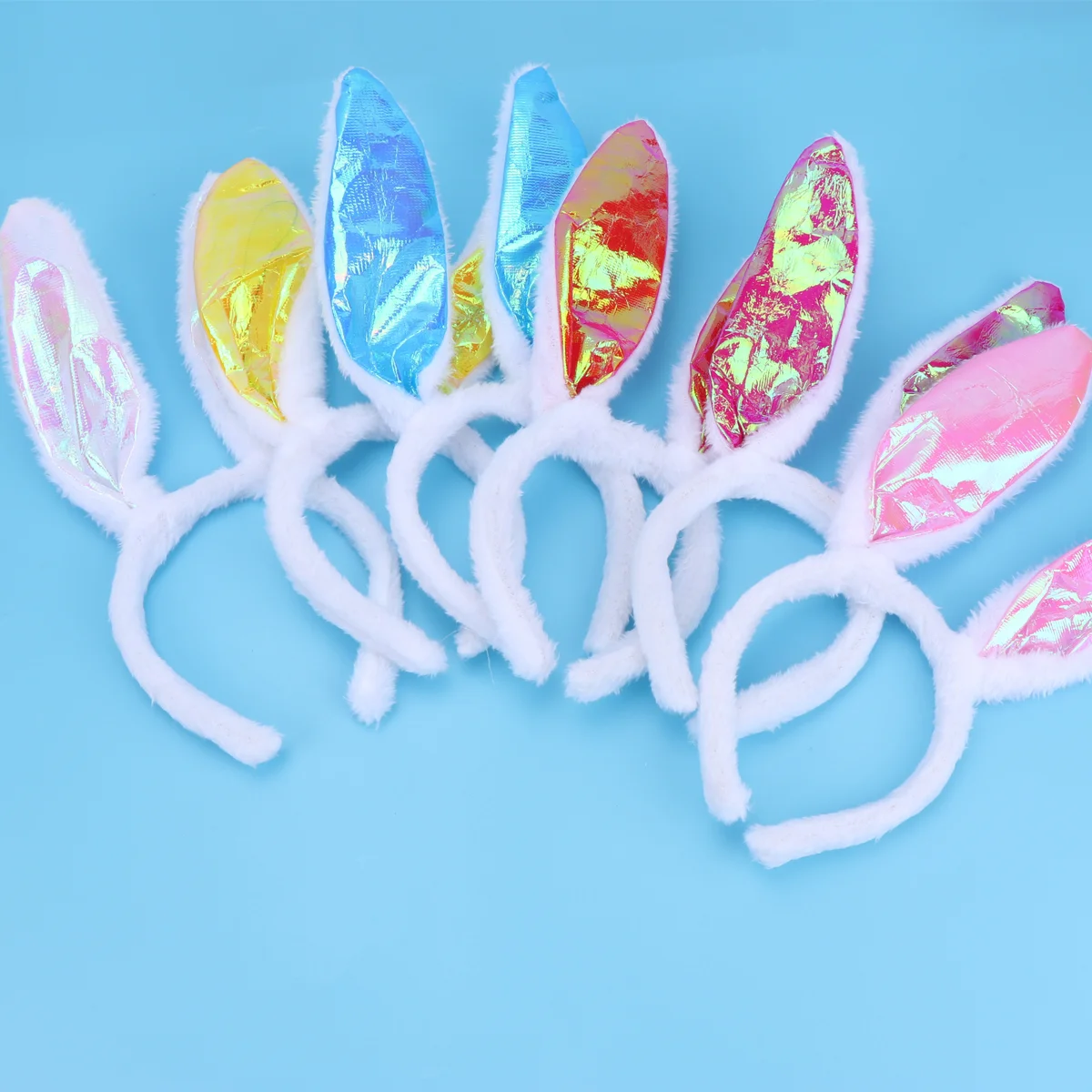 

6Pcs Rabbit Ear Hair Bands Halloween Costume Headbands Carnival Party Headdress for Children Girls