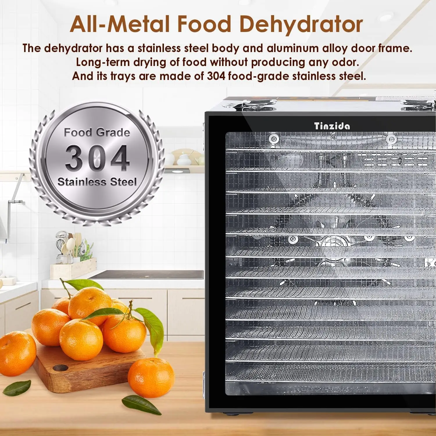 12 Stainless Steel Trays, Dehydrators For Jerky, Fruit, Pet Treats, Vegetables 2