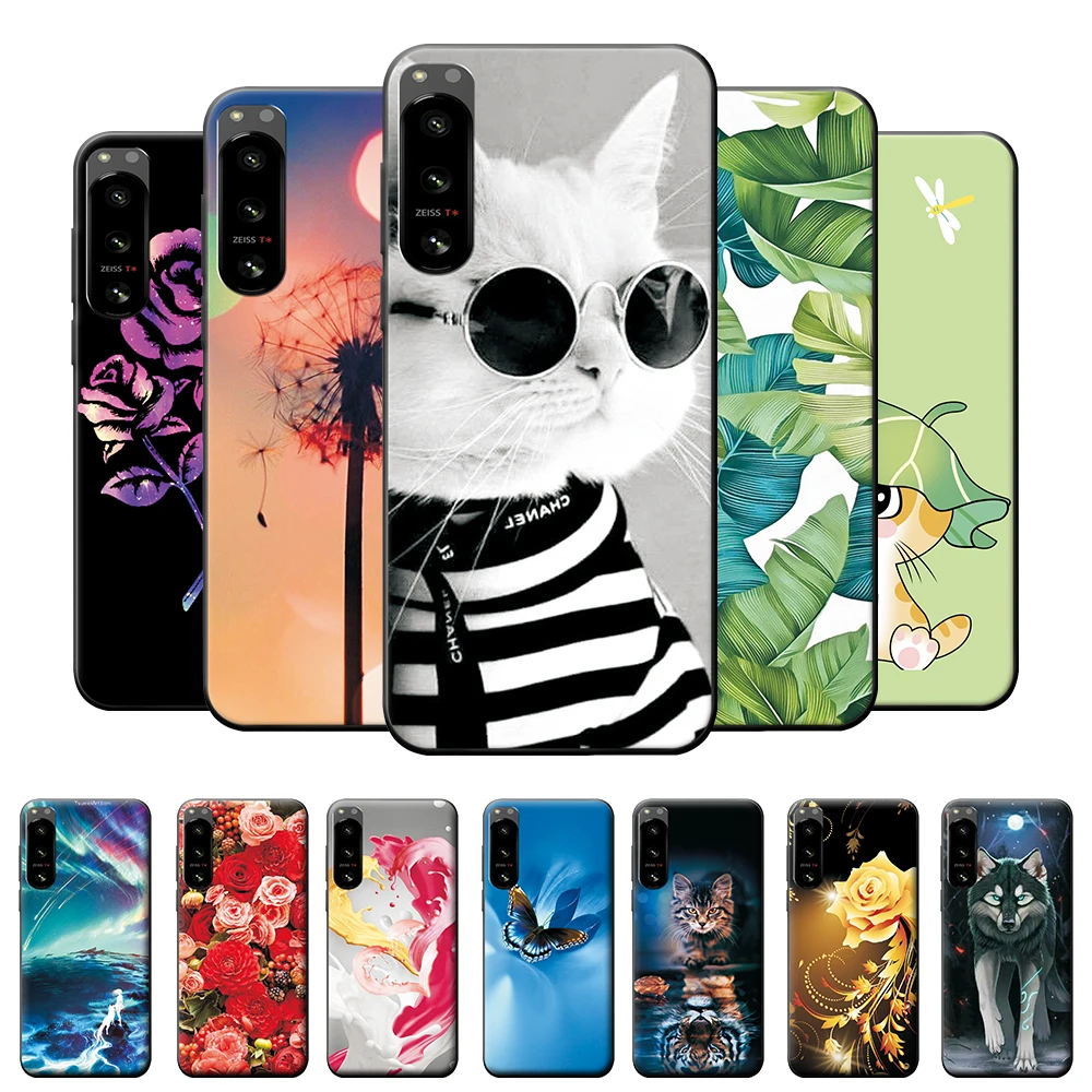 Custodia Per Sony Xperia 5 Iv Custodia Per Sony Xperia 5 Iv Cover Posteriore Morbida In Silicone Per Sony Xperia5 Iv Funda Tpu Protettiva Cute Coque