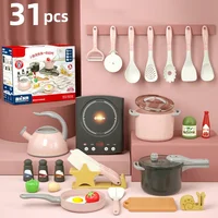 DIY Pretend Play Simulation Pretend Play House Cut Vegetable Cooking Game Set Child Enlightenment Fun Toy Children Gifts 1