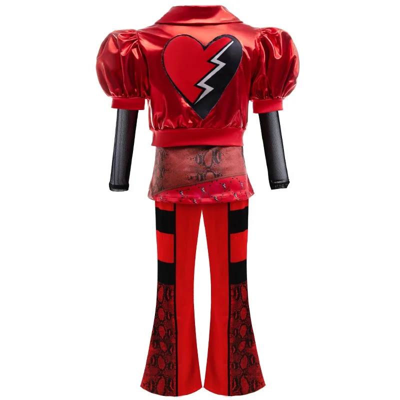 Kids The Rise of Red Costume for Girls Role Red Cosplay Costume Child Fantasia Halloween Clothes Wigs Birthday Party Fancy Dress,kids girls dress
