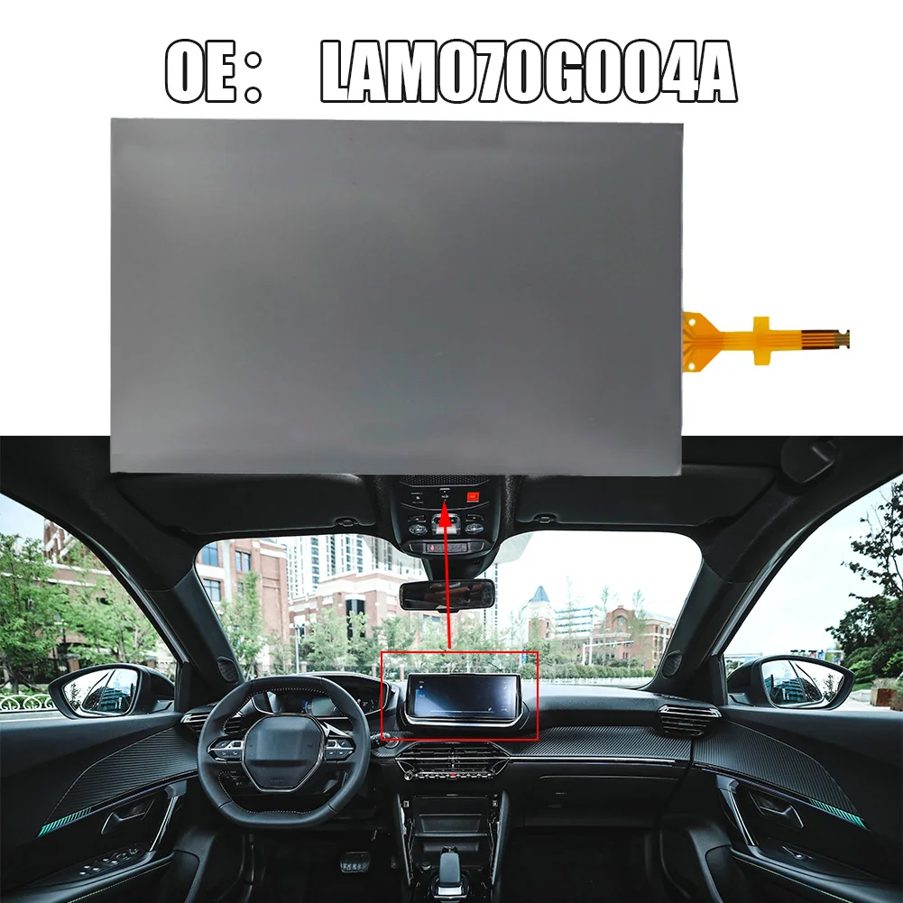 

7Inch Contact Screen Glass Digitizer Navigation For 208 2008 308 For C5 C4L C3XR LAM070G004A GCX156AKM-E