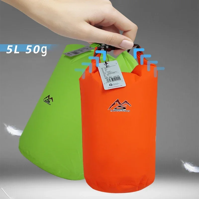 Waterproof Dry Bag 5L/10L/20L/40L/70L Waterproof Dry Bag Sack Ultralight Drifting Swimming Clothes Storage Bag For Kayaking Outdoor Sport