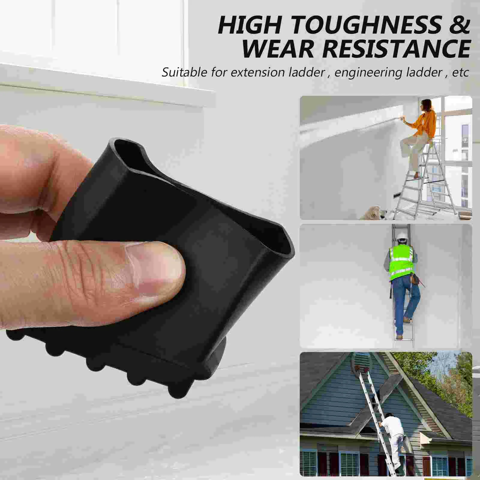 4 Pcs ladder feet covers non-skid pads rubber protectors for home telescope extension ladders