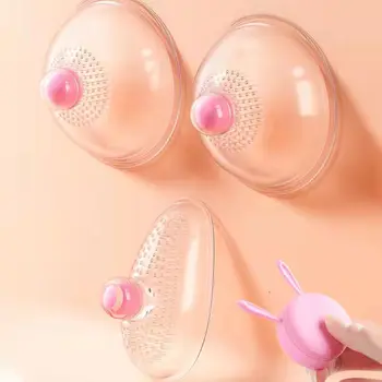 Nipple Sucker Vibrator Tongue Lick Nipple Suction Cups Vibrator Electric Breast Pump Breast Enlarge Massager Sex Toy for Woman 1