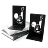 2PCute and playful Mickey bookend, metal material, Disney fans' desktop storage book end decoration bookends office supplies 1