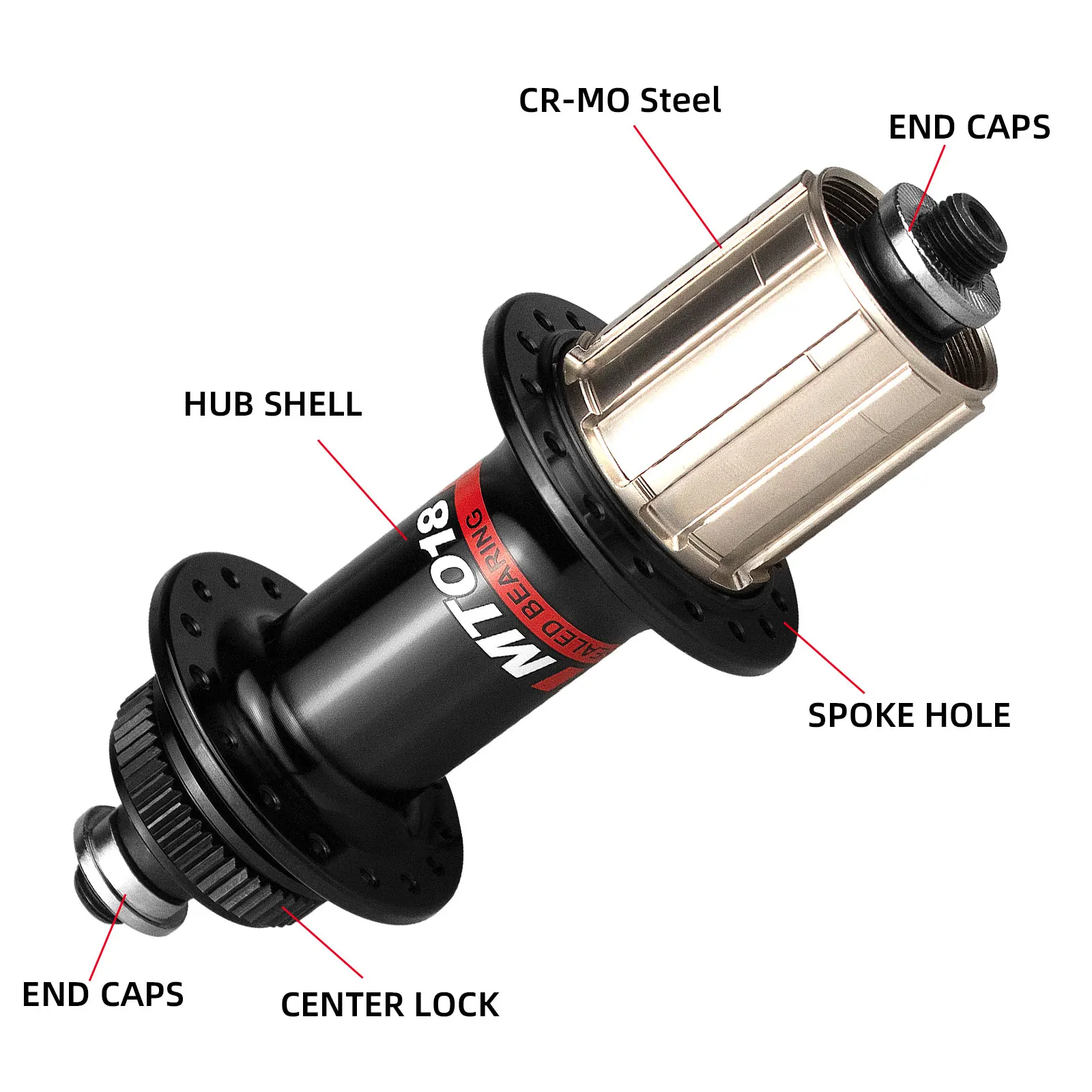 ARC MT018 Hub 32 holes mtb qr hubs Disc Brake Bearing Hub freehub micro spline 12v 8 9 10 11 s transmission Bicycle accessories mountain bicycle hubs