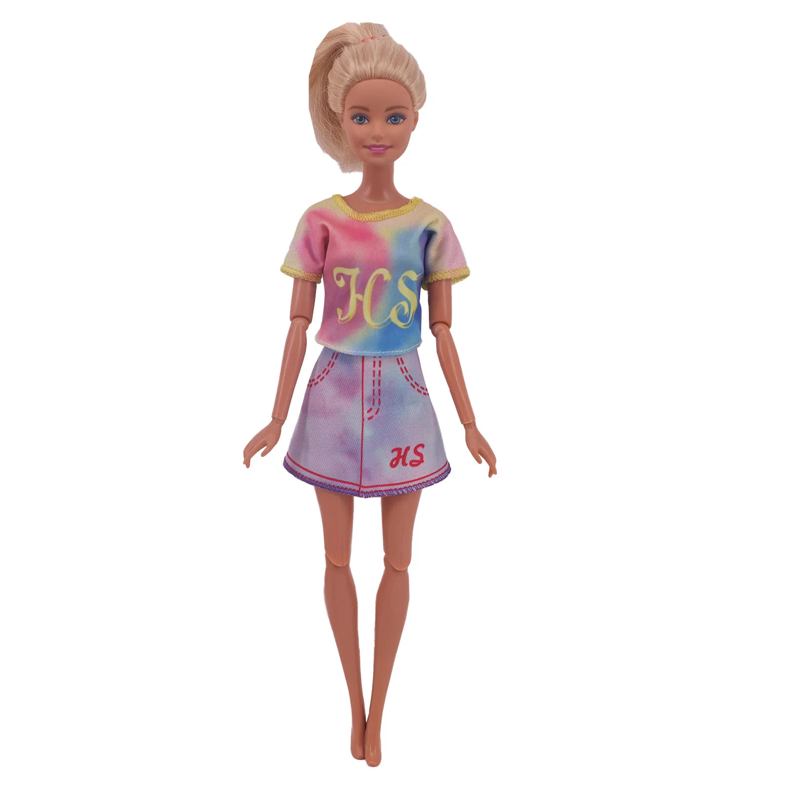 Accessoires de poupée pour 27-30cm, jupe à manches courtes de Style sport et décontracté, veste en jean, ensemble de vêtements, cadeau pour enfants