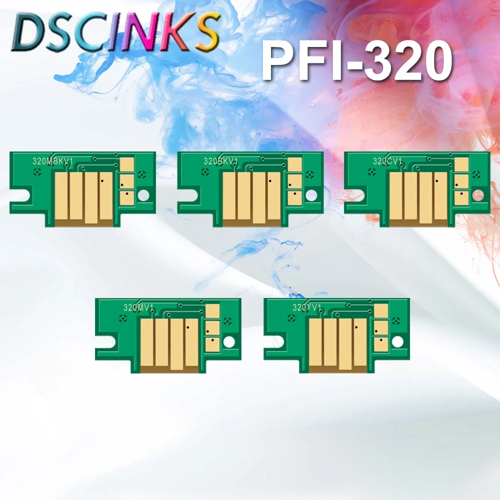 PFI-320 Ink Cartridge Chip PFI320 For Canon TM200 TM205 TM300 TM305 200 205 300 305 Printer PFI 320 Chips 300ml/pc