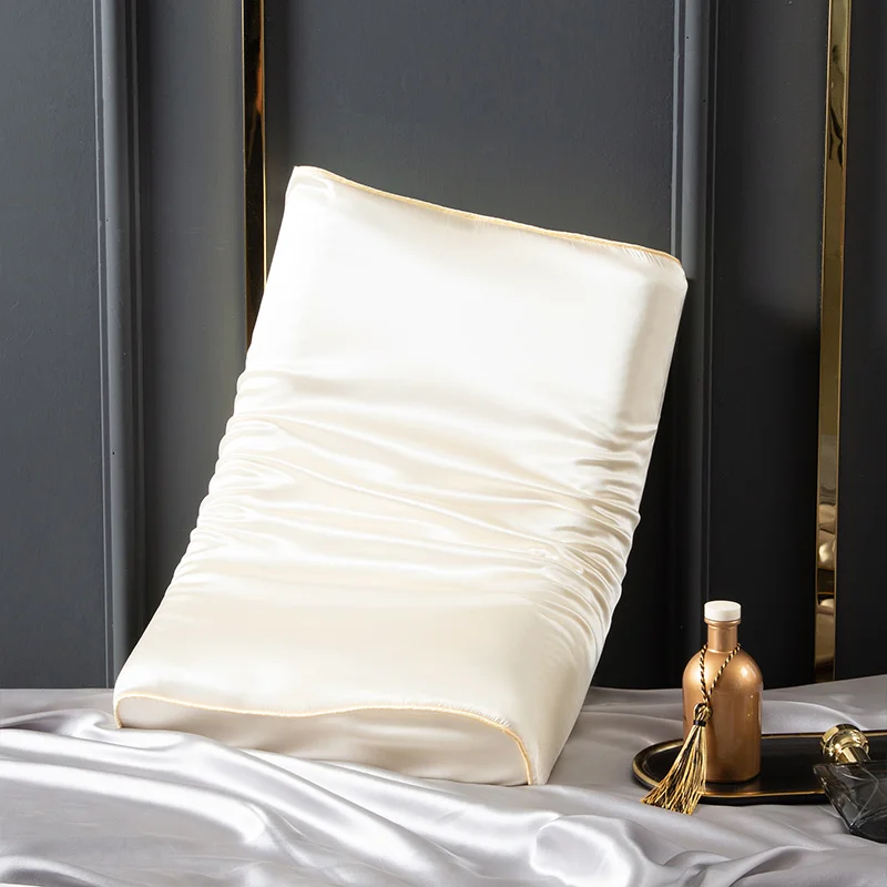 22 Momme 6A 100% Mulberry Silk Pillowcase for Latex and Memory Foam Pillow Solid Cushion Cover Hair Skin Protect Decorative Case 3
