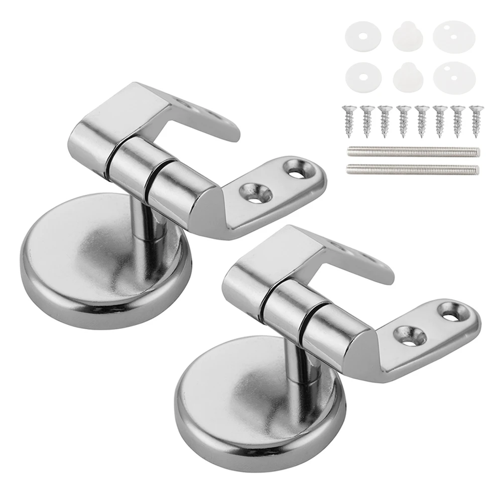 Toilet Seat Hinges Stainless Steel Toilet Cover Mounting Connector Lid Hinge Fittings Replacement Bathroom Accessories