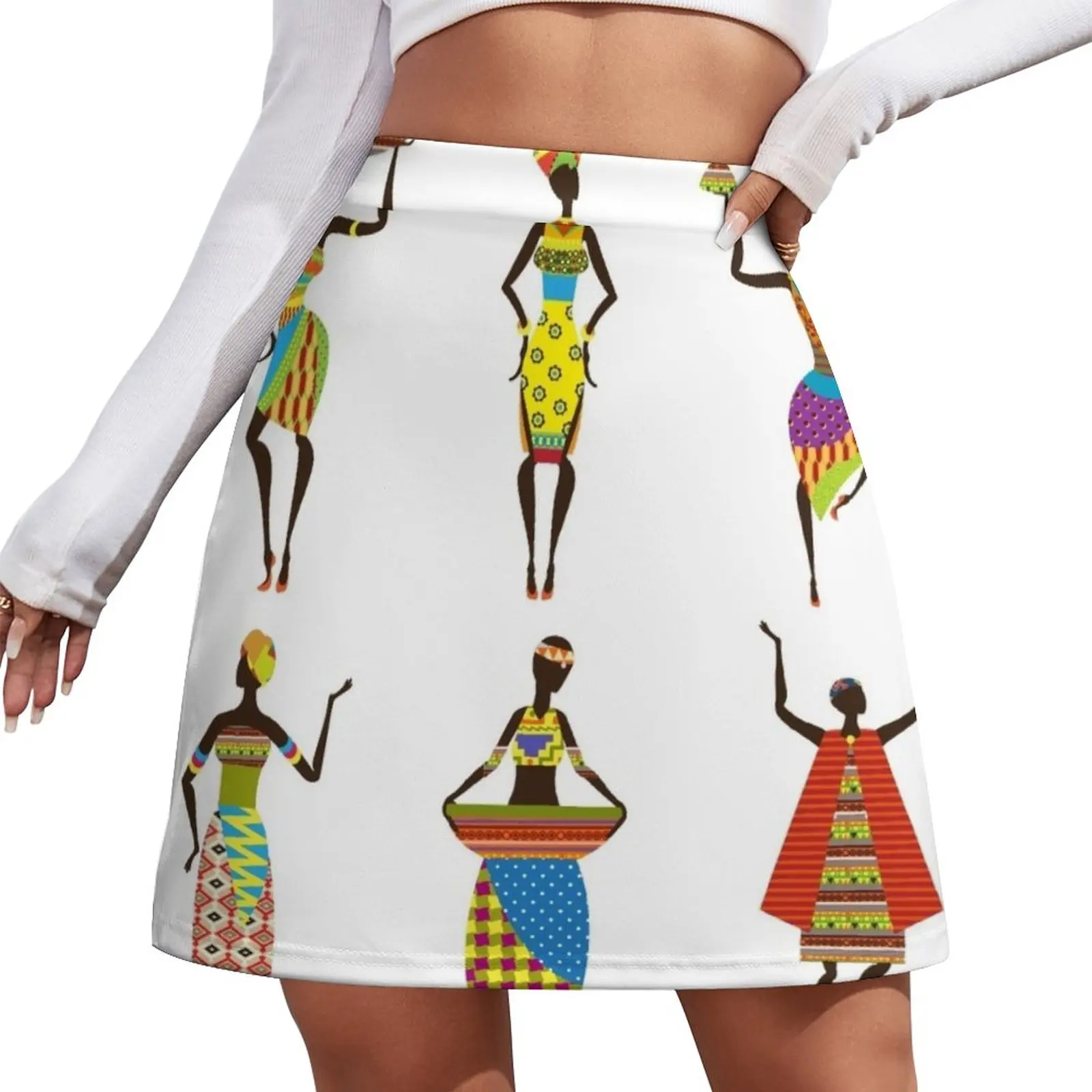 African Culture Mini Skirt elegant social women's skirts Clothes for summer short skirts for women