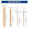 500PCS Woman Wooden Hair Removal Stick Disposable Depilation Spatula Wax Sticks Wood Face Eyebrows Waxing Spatula Beauty Tool 4
