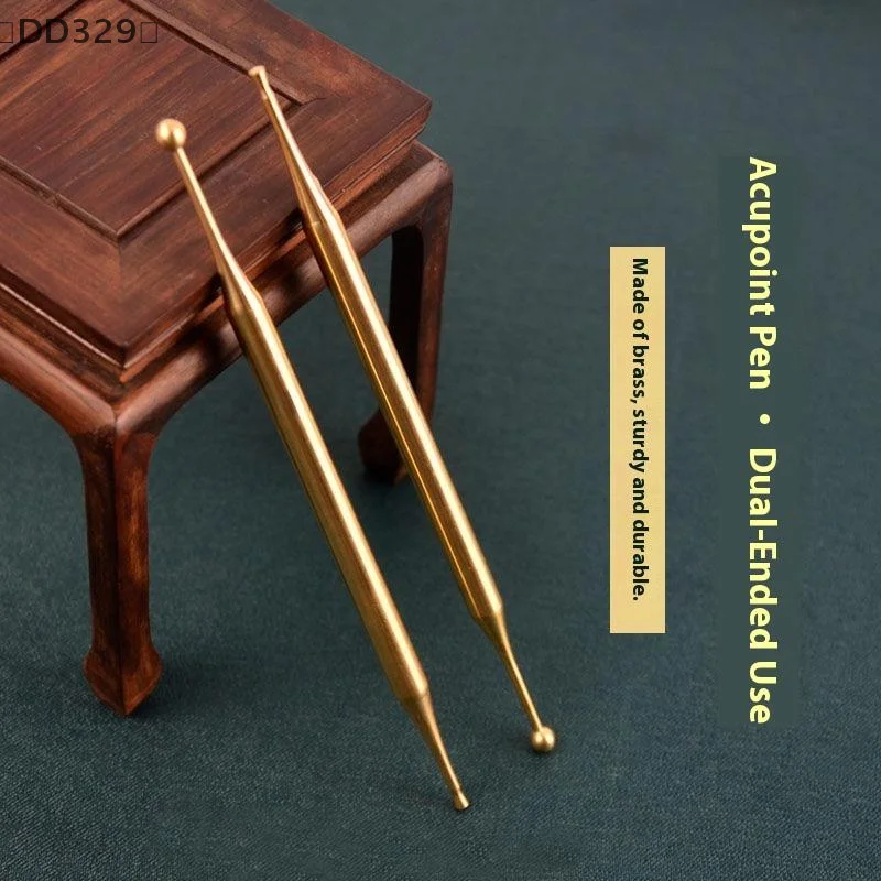 〔DD329〕Acupuncture Pen Manual Body Trigger Point Probe Pen Deep Tissue Massage,Dual Head Facial Reflexology Tools