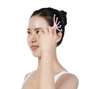 머리 마사지 두피 목 빗 롤러, 다섯 손가락 9 발톱 스틸 볼, 핸드 헬드 릴렉스 스파 헤어 케어, 모발 성장 스트레스 해소